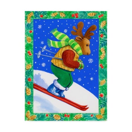 Geraldine Aikman 'Downhill Racer Moose' Canvas Art,24x32